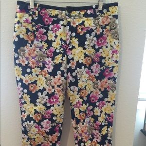 Anthro floral pants